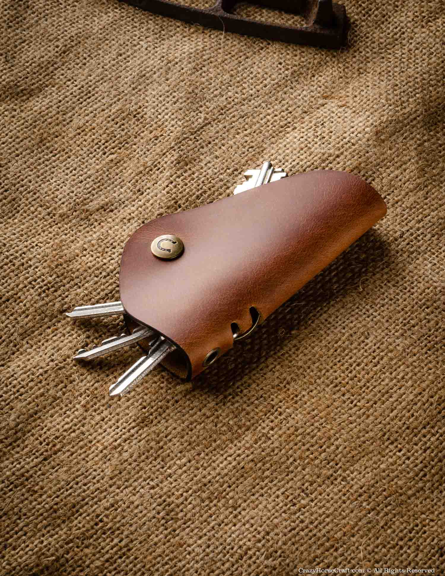 3 khl vegetable tanned leather key holder